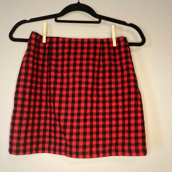 Forever 21 Dresses & Skirts - forever 21 Buffalo Check Mini Skirt S Sexy Schoolgirl Dark Academia Lined.
